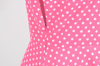 Vintage Polk Dot Women Dresses