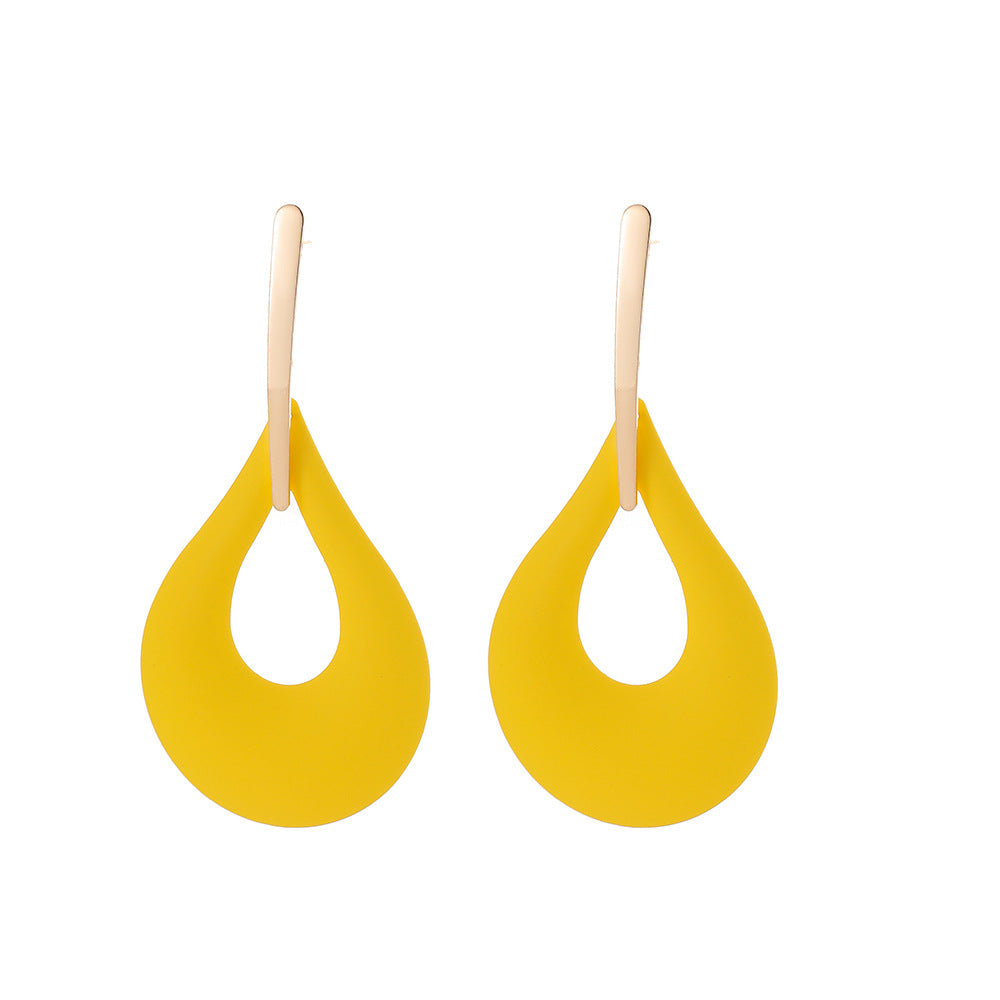 Fashion Geometry Design Women Drop Earrings