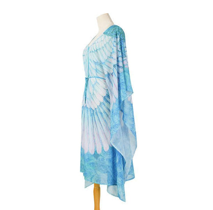 Chiffon Wings Design Pullover Cover Ups Dresses