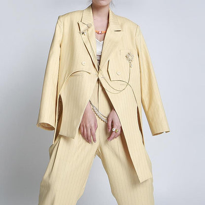 Fashion Street Style Fake Two Pieces Pieces Suits-STYLEGOING