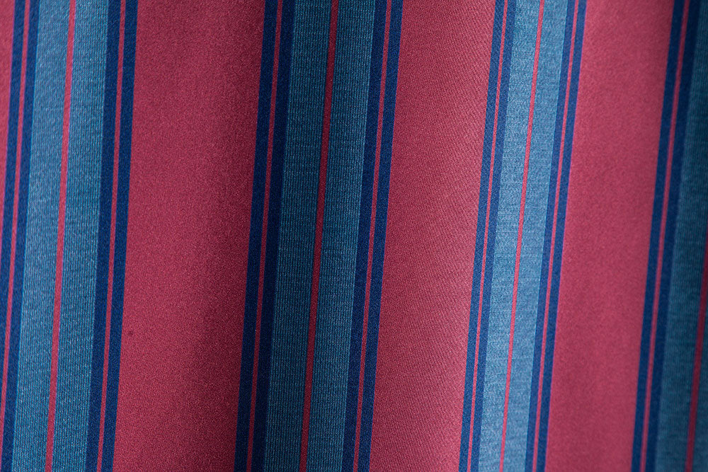 Red and Blue Striped Summer Short Sleeves Shirts for Men