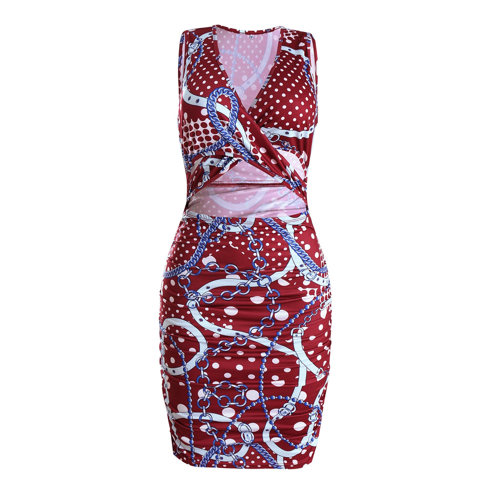 Sexy Women Two Pieces Sheath Mini Dresses