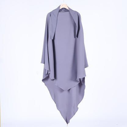 Women Plus Sizes Dresses with Scarf