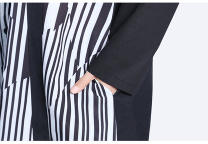 Classy Striped Long Sleeves Shirts Dresses