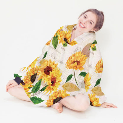 3D Plants and Flowers Cozy Sleeves Blanket--Free Shipping at meselling99