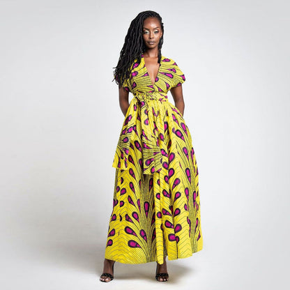 African Girl DIY Sexy Bangdage Women Jumsuits