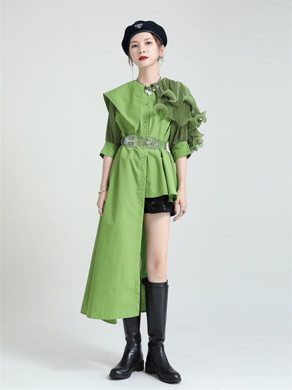 3D Designed Asymmetrical Summer Shirts Dresses