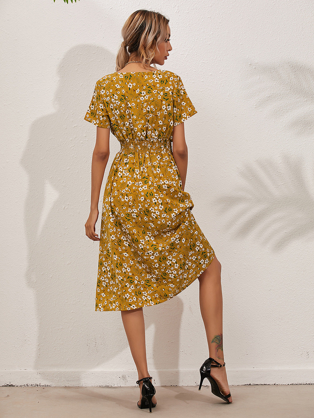 Summer Daily Short Sleeves Sun Dresses