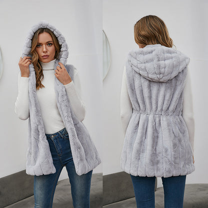 Fashion Artificial Fur Winter Sleeveless Vest