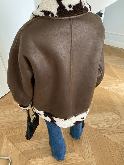 Vintage Stand Collar Short Winter Jacket Coats for Women