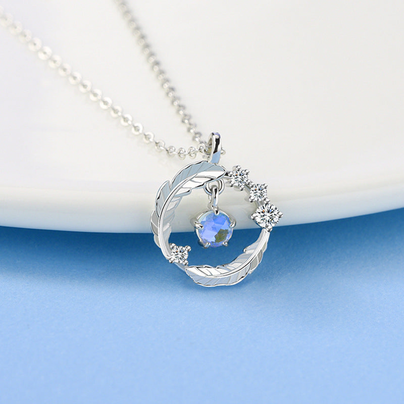 Feather Design Sterling Sliver Necklace