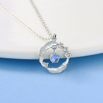 Feather Design Sterling Sliver Necklace