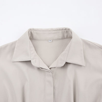Vintage Long Sleeves Short Shirts Dresses