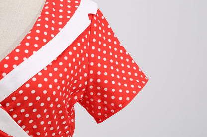 Vintage Polk Dot Women Dresses
