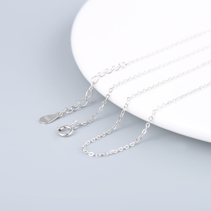 Sterling Sliver Box Design Chains for Women