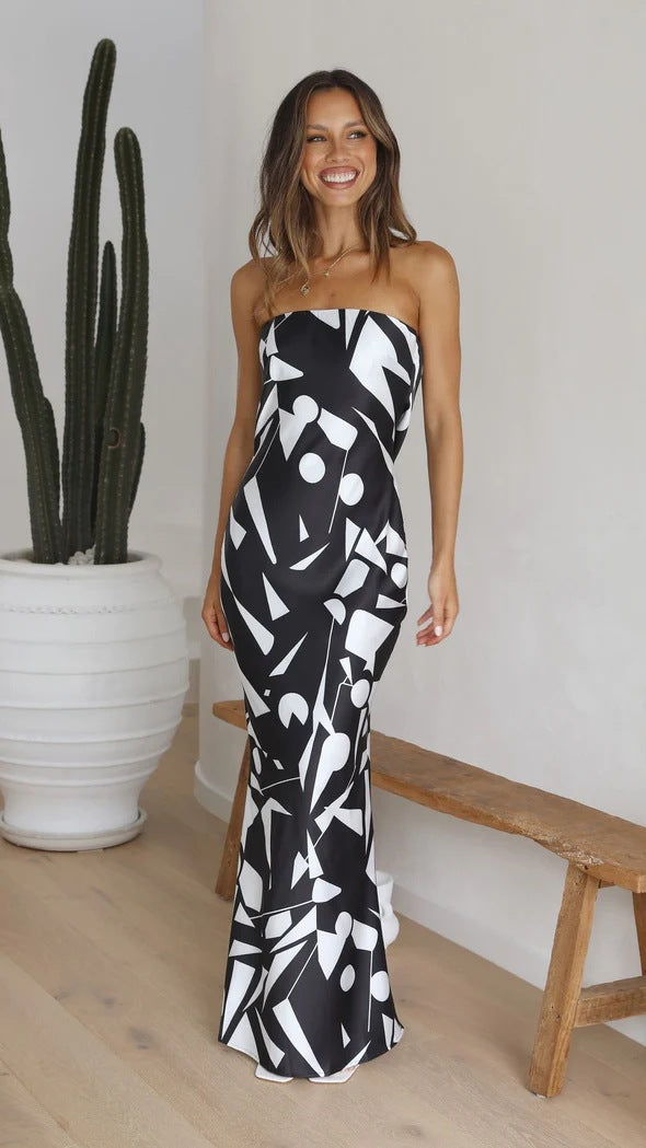 Sexy Summer Backless Irregular Long Dresses