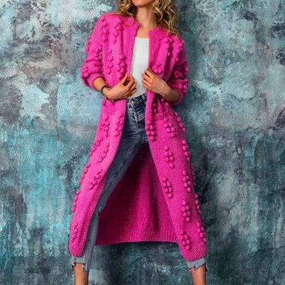 Casual Knitted Long Cardigan Coats for Women