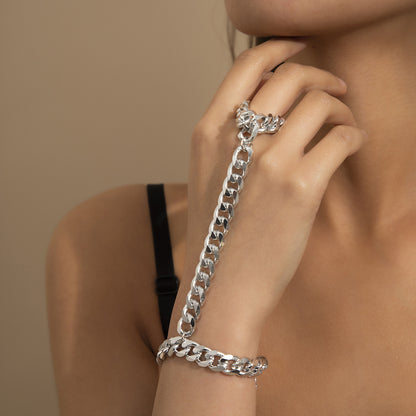 Hip Hop Fashion Metal Finger Bracelets for Women