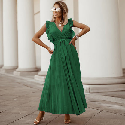 Casual Chiffon Sleeveless Women Long Maxi Dresses