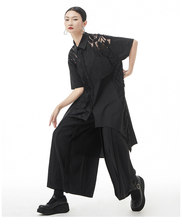 Designed Summer Lace Women Short Sleeves Shirts