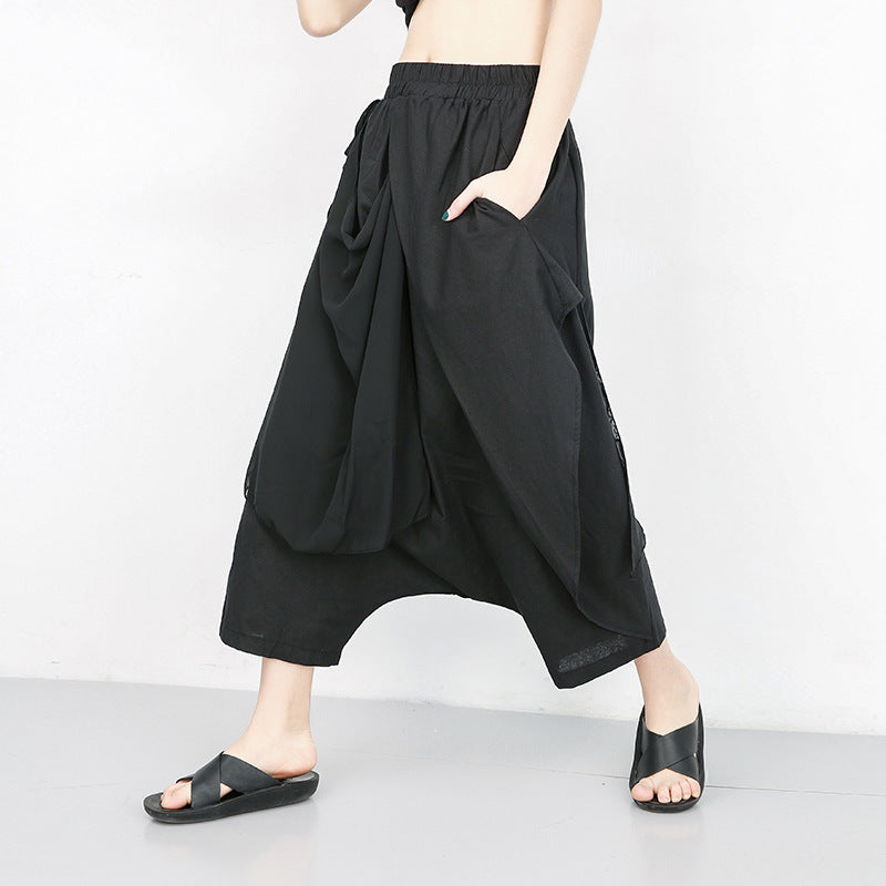 Designed Chiffon Harem Pants for Women