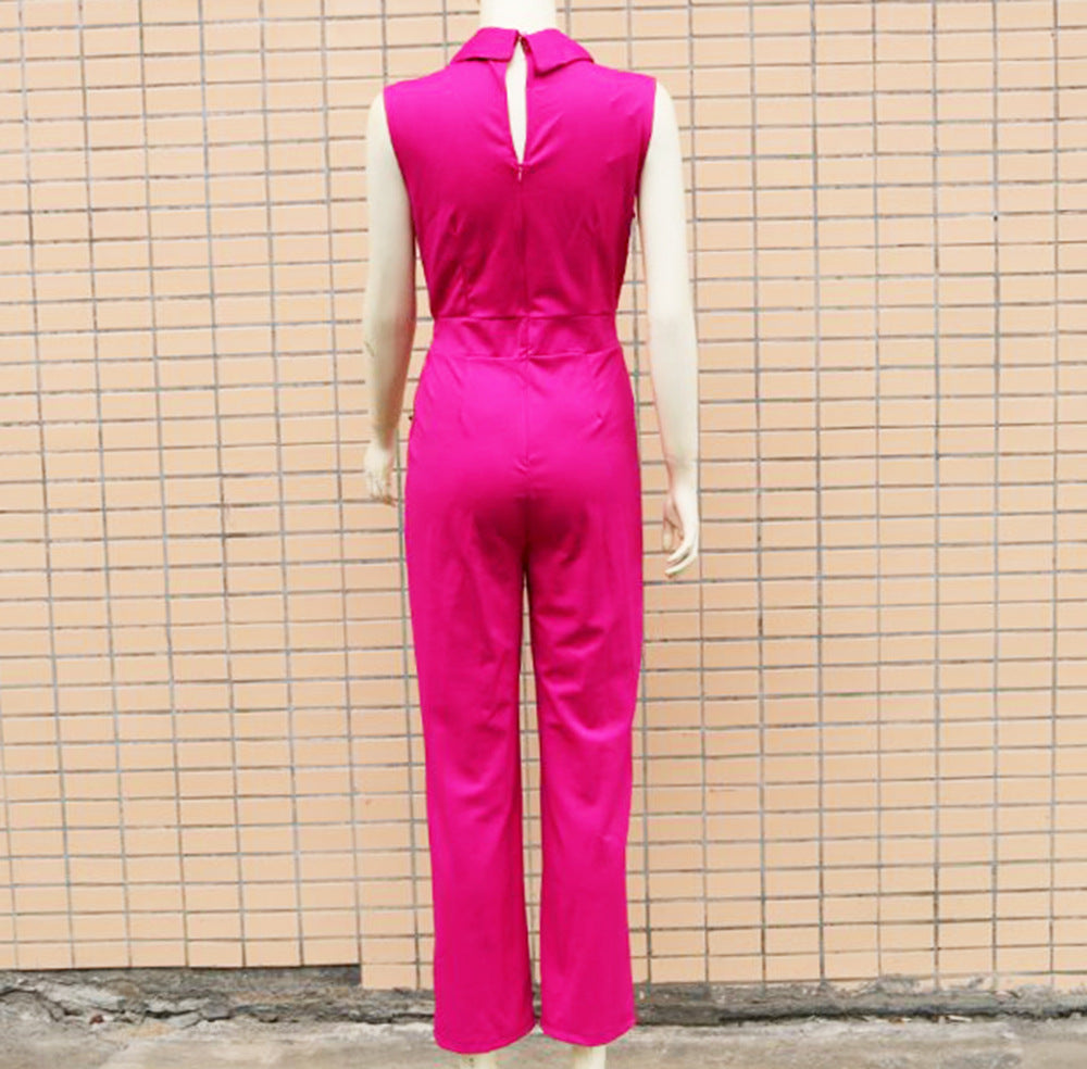Sexy Sleeveless Office Lady Jumpsuits