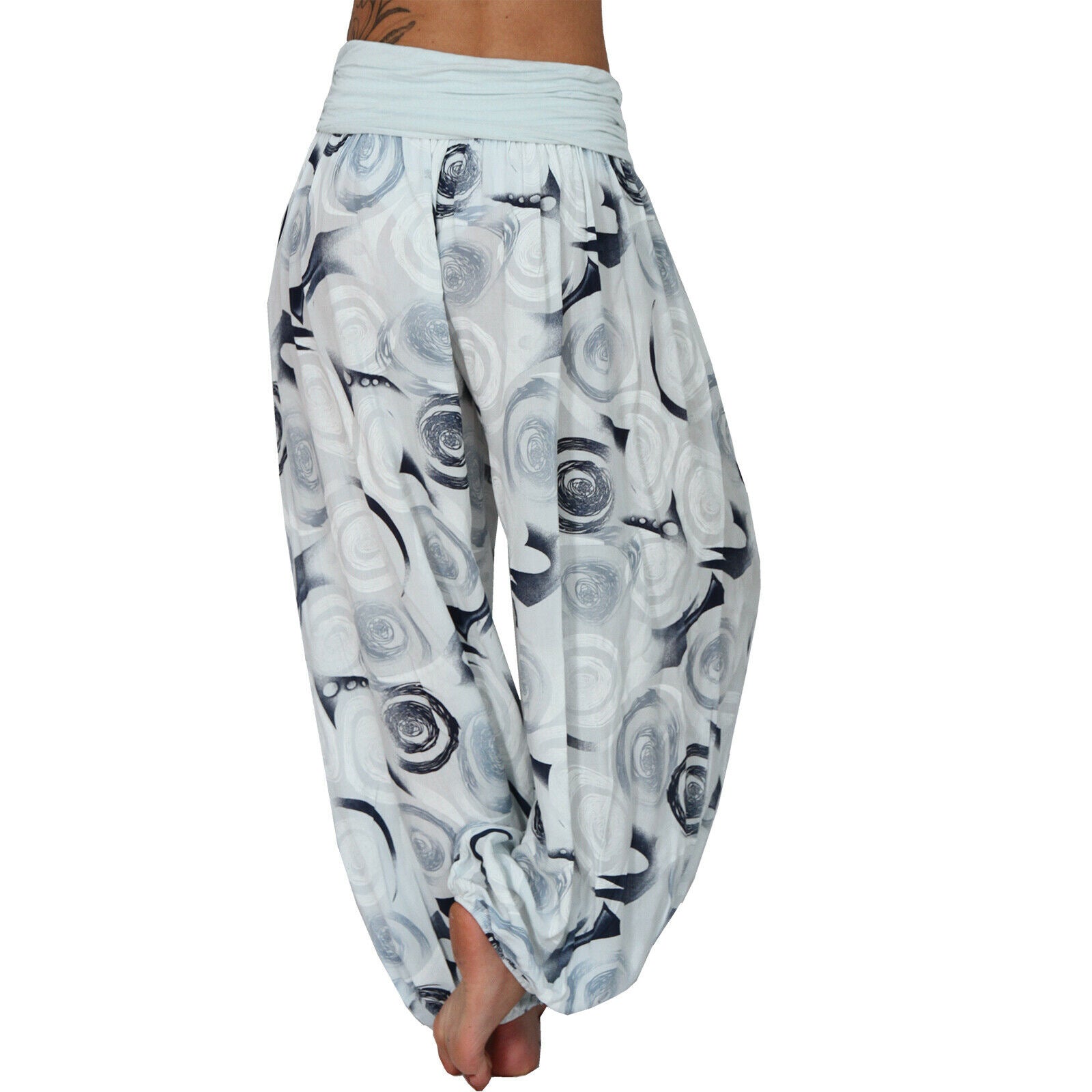 Casual Floral Print Women Harem Pants