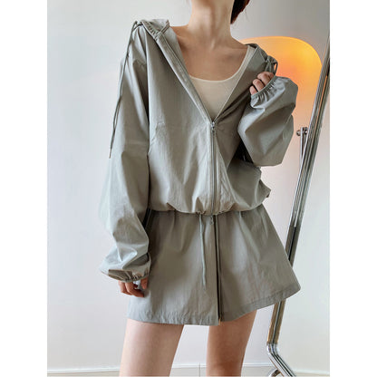 Casual Sports Women Sun Proof Summer 2pcs Out Suits