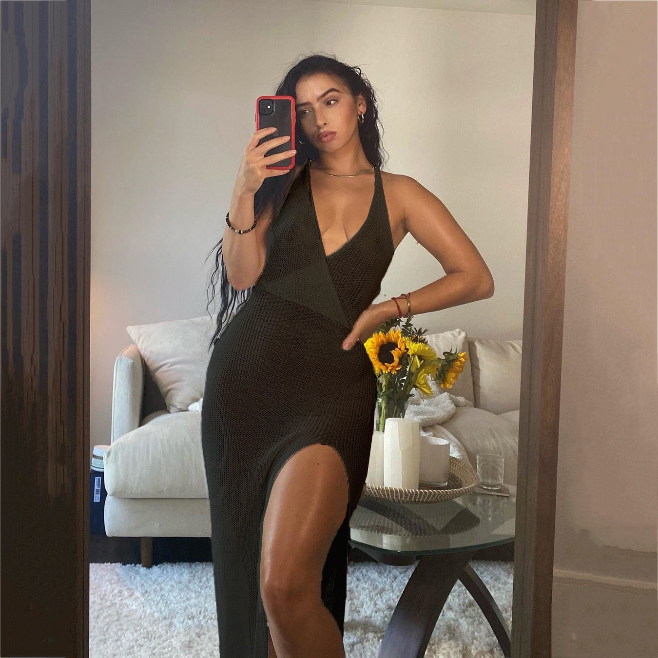 Sexy Summer Backless See Through Beach Dresses