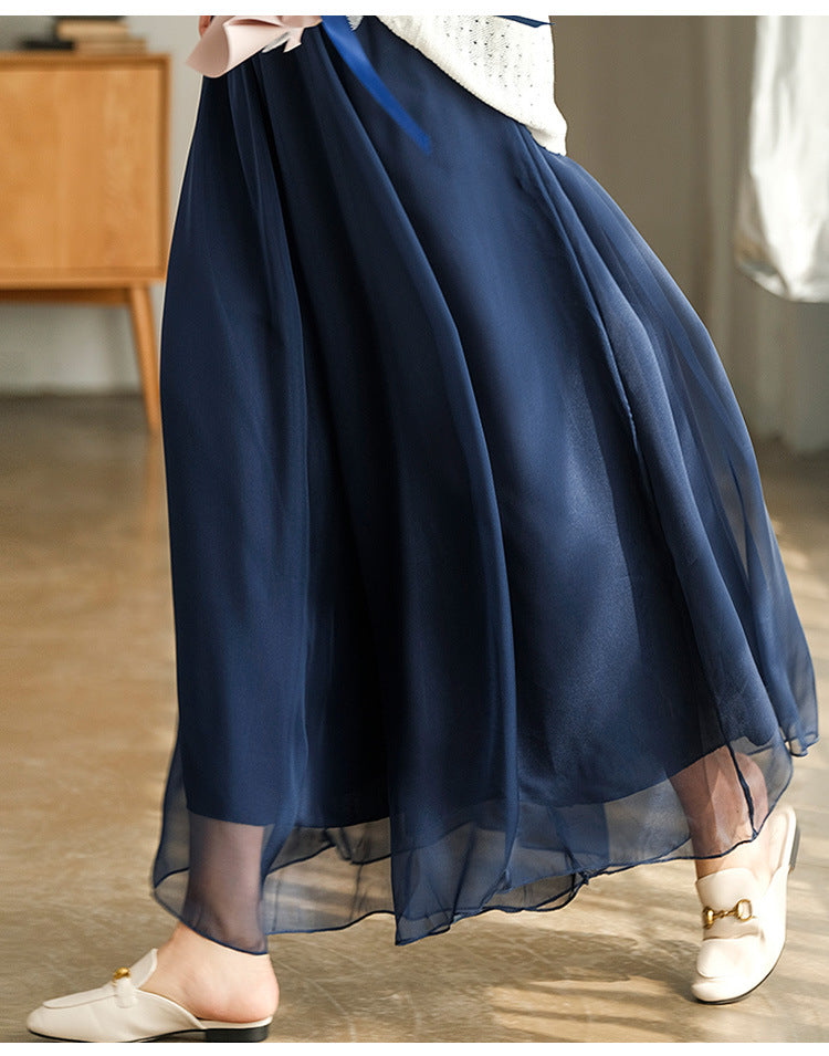 Fariy Summer Chiffon Women Plus Sizes Skirts