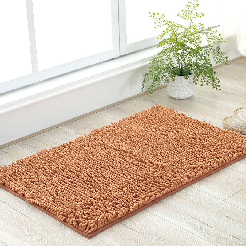 Shaggy Chenille Door Mat Non Slip Bath Mat Easy Care Microfibre Bobble Bath Mat