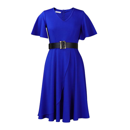 Women Plus Sizes Dresses with Belt