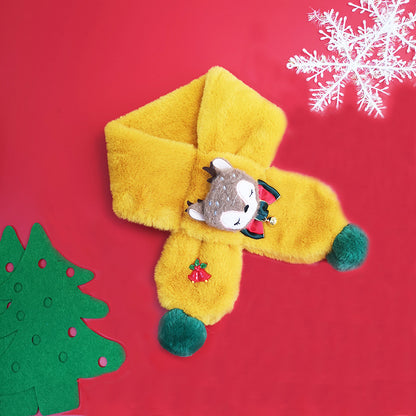 Christmas Elk Design Warm Scarves for Kids