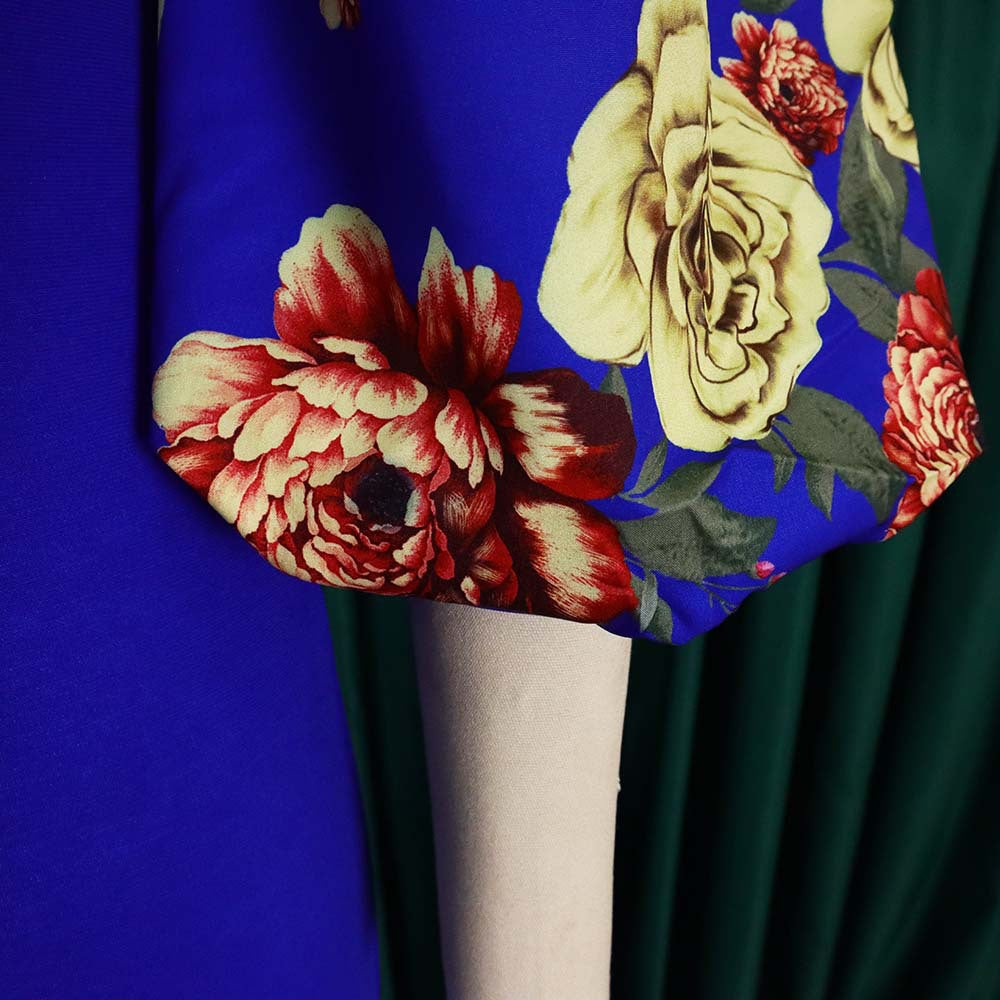 Classy Floral Print Plus Sizes Dresses for Women