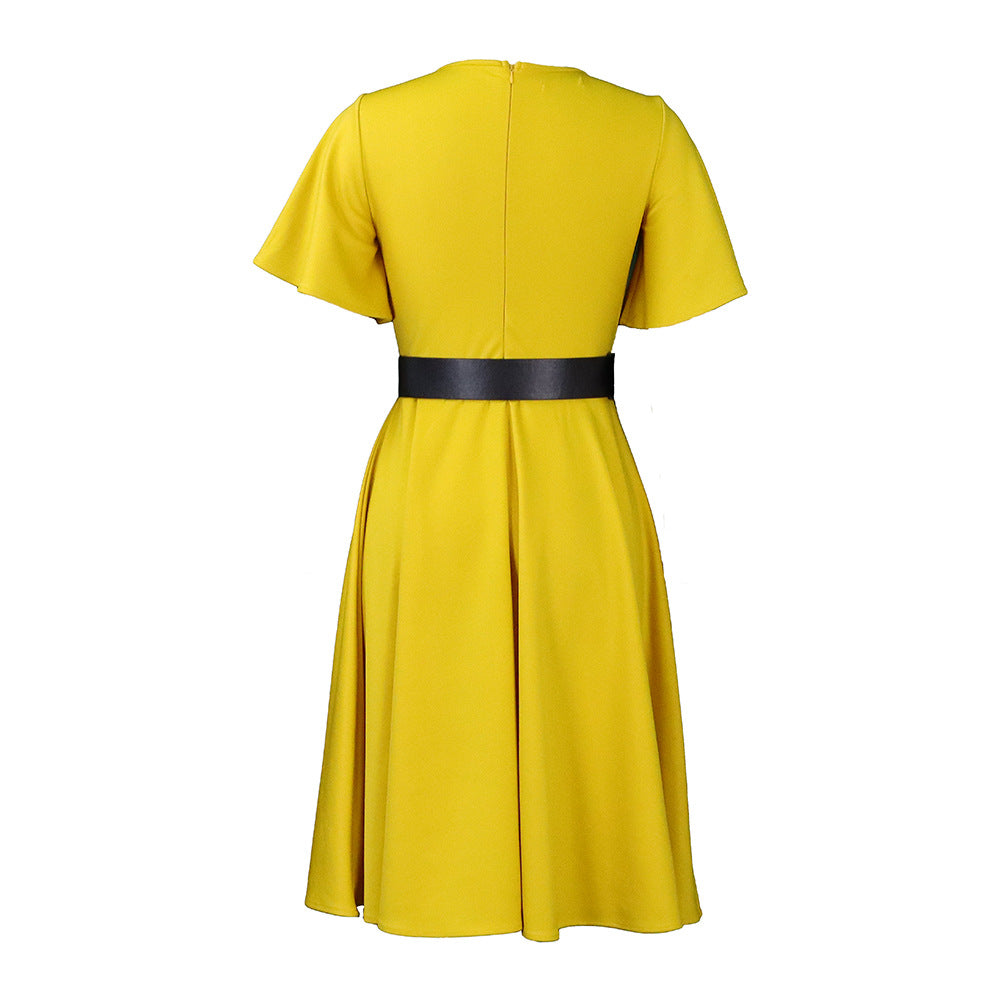 Women Plus Sizes Dresses with Belt