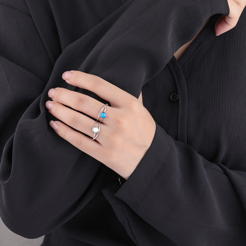 Fashion Lovely Sterling Silver Women Rings