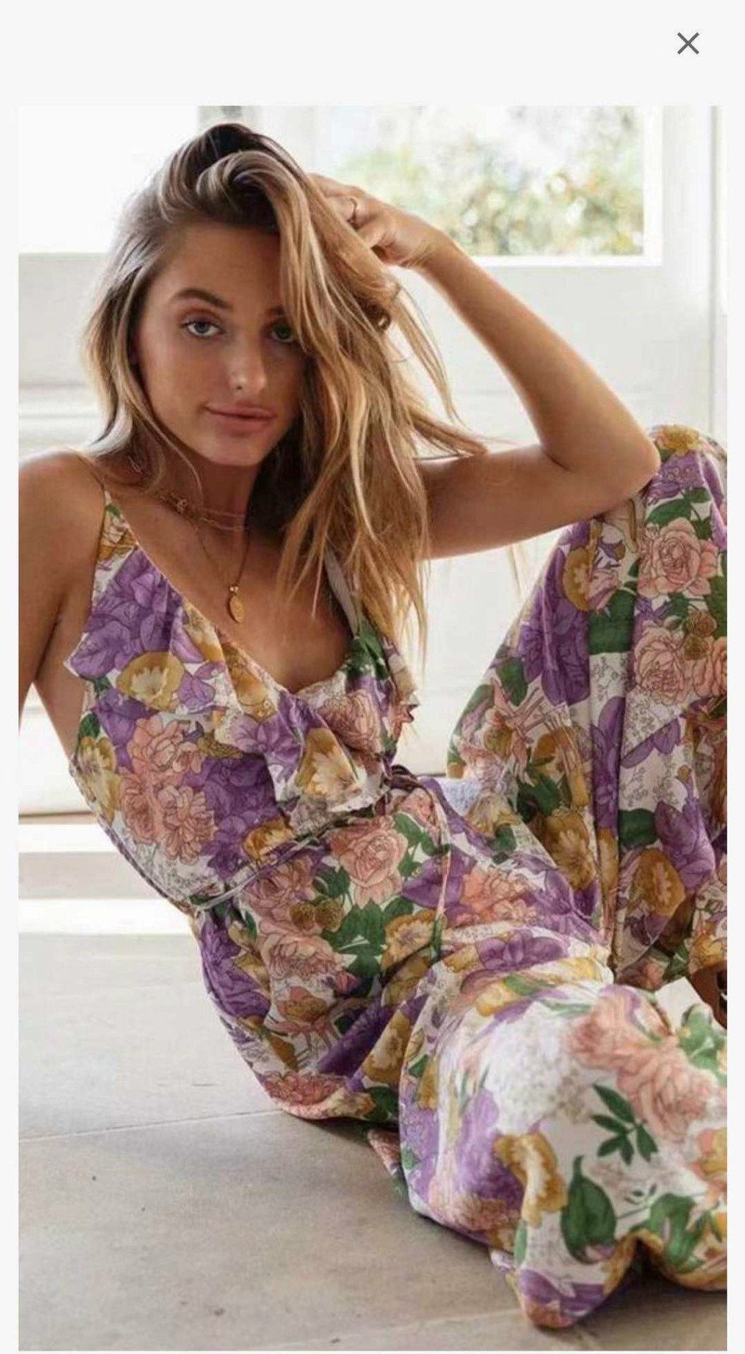 Summer Ruffed Lace Up Jumpsuits-STYLEGOING