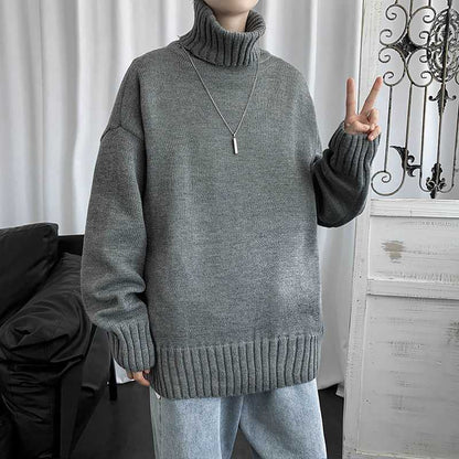 Winter Turtleneck Knitting Pullover Sweaters for Men