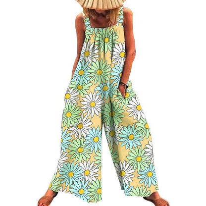 Summer Plus Sizes Women Leisure Rompers-STYLEGOING