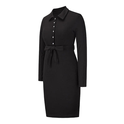 Women Knitting Pullover Bodycon Dresses-STYLEGOING