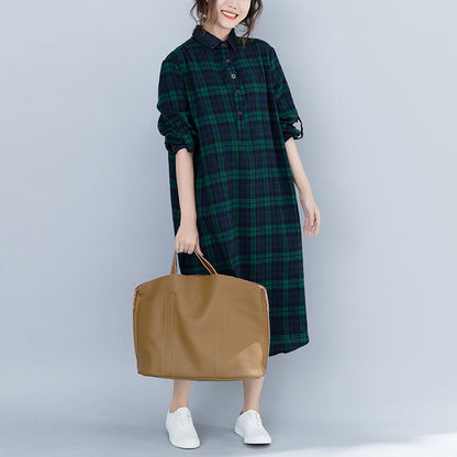 Vintage Plus Sizes Long Sleeves Shirts Dresses