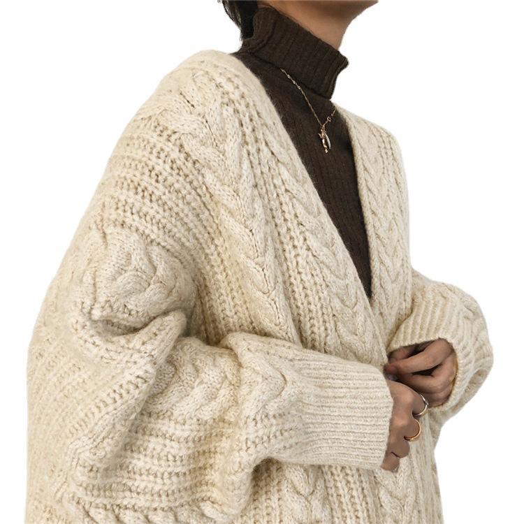 Vintage Fashion Knitting Loose Cardigans-STYLEGOING