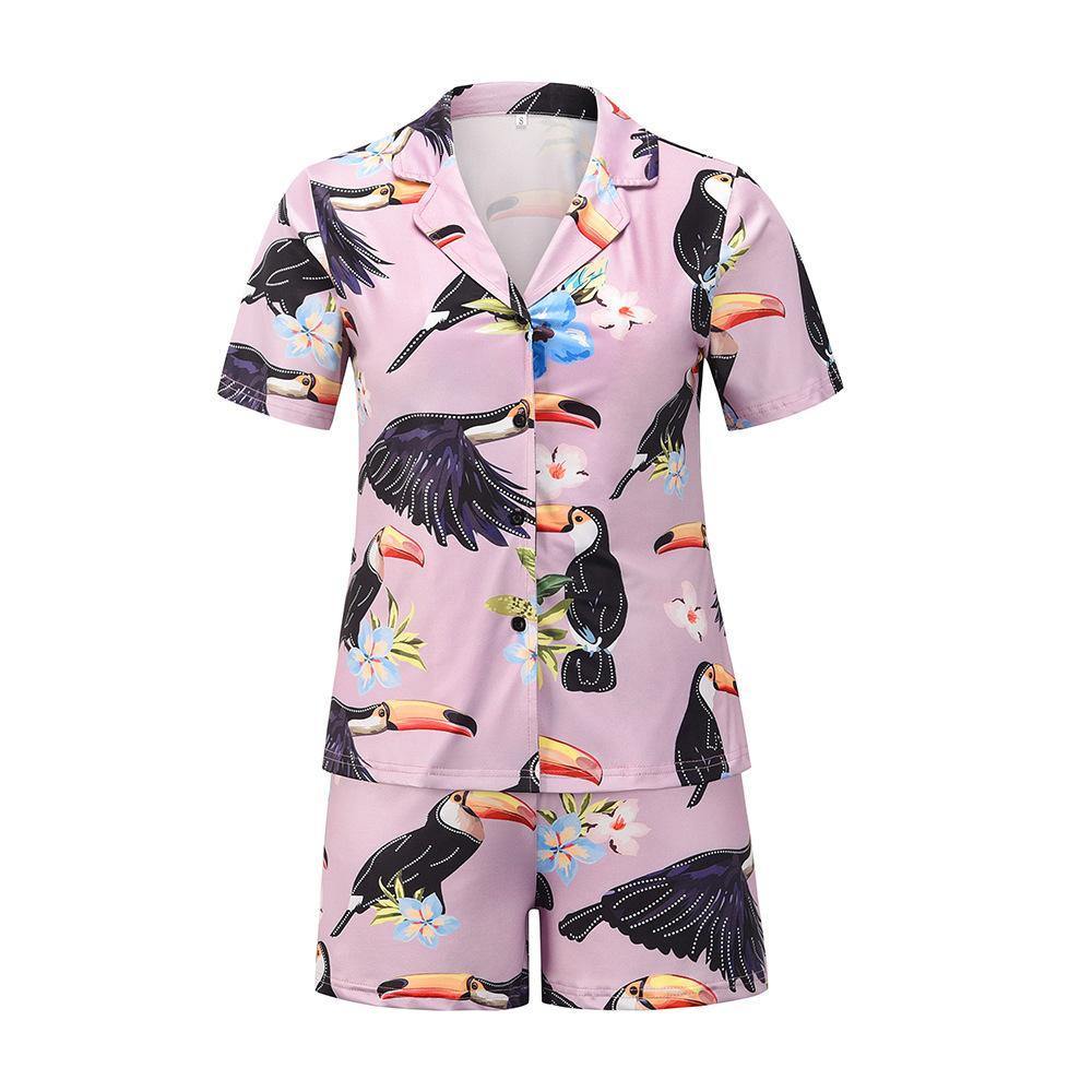 Fashion Women Casual Tops and Short Pants-STYLEGOING