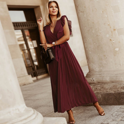 Casual Chiffon Sleeveless Women Long Maxi Dresses