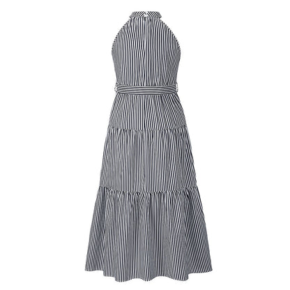 Summer Striped Summer Long Maxi Dresses