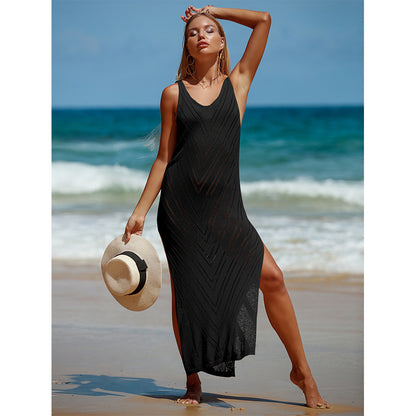 Sexy Backless Knitted Beach Bikini Cover Ups