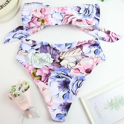 Women Summer Sexy High Waist Bangdage Bikini-STYLEGOING
