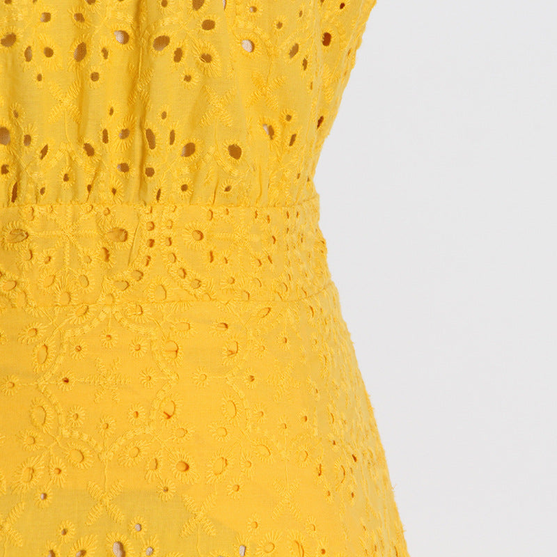 Vintage Embroidery Long Lace Dresses