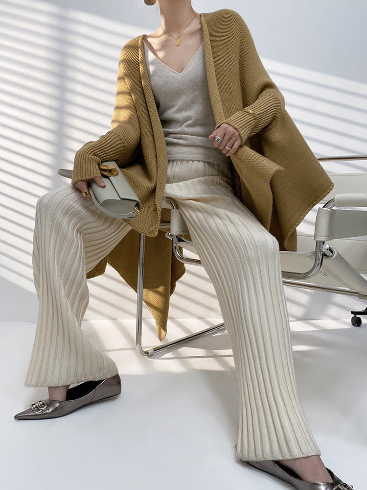 Fashion High Waist Knitting Winter Pants