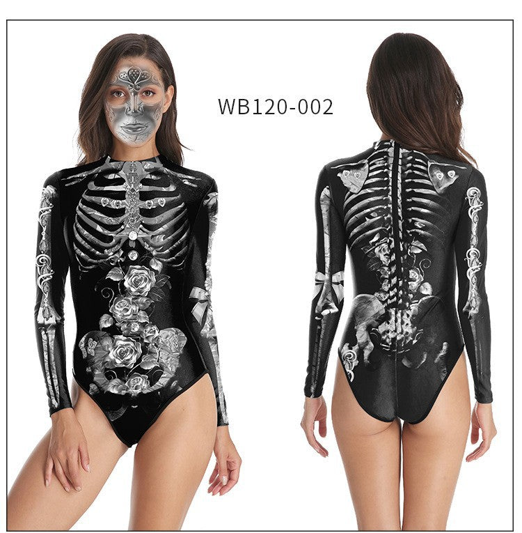 Halloween Human Tissue Night Party One Piece Swimwear